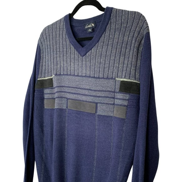 VINTAGE 90s Arnold Palmer Knit Pullover Sweater - Picture 2 of 8